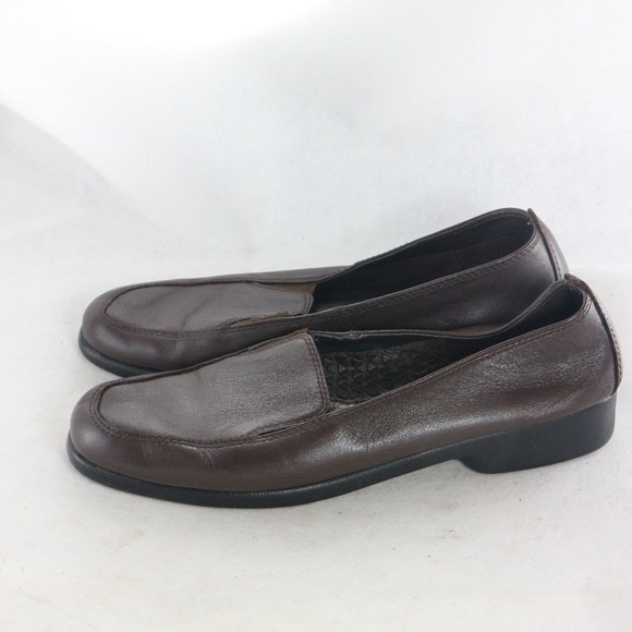 HUSH PUPPIES HEAVEN Leather Slip On Loafers Sz 7 N - Picture 5 of 8